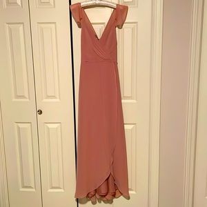 NWT David’s Bridal dress, size 2, Desert pink